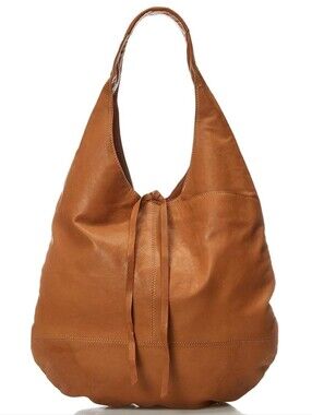 🤎 Vintage Lucky Brand Mia Classic Leather Hobo Shoulder Satchel Bag in Cognac